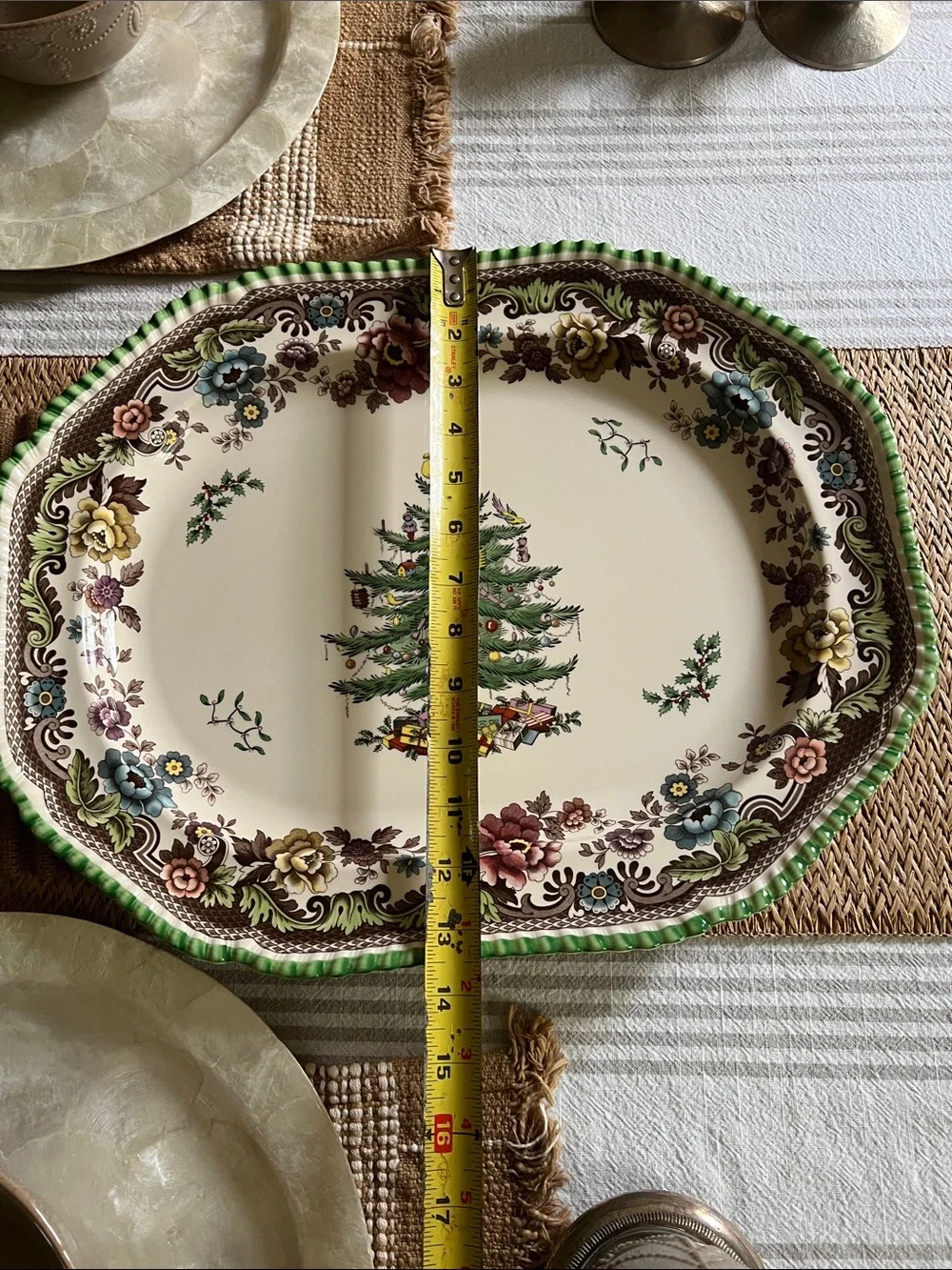 Spode Christmas Tree Grove Serving Platter.